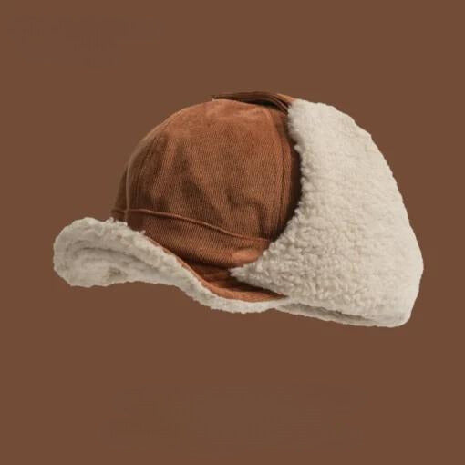 Sherpa-Vuorattu Vakosamettilentäjähattu / Naisten - Ruskea