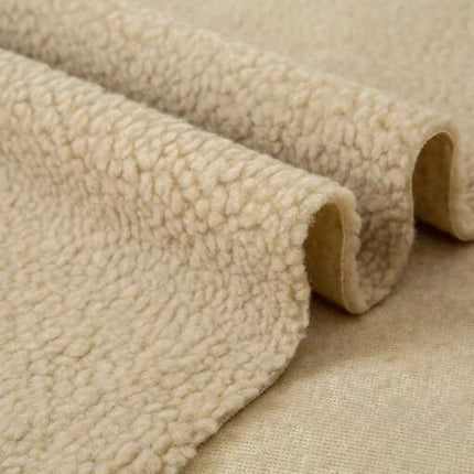 Sherpa-Fleecekangas - Beige (50X160Cm)