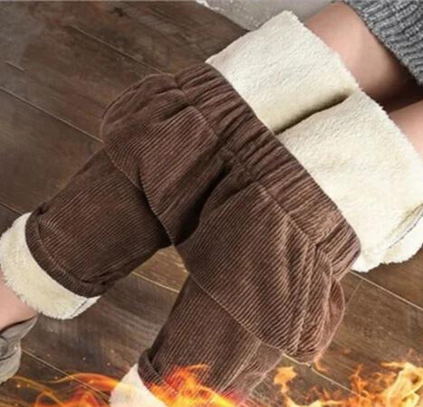 Sherpa-Vuoratut Vakosametti-Lämpöhousut / Naisten - Ruskea