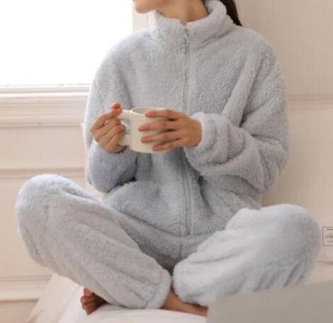 Sherpa-Pyjama - Vaaleansininen