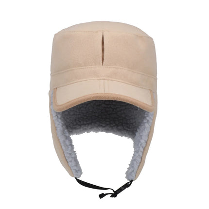 Sherpa-Vuorattu Korvaläpällinen Lakki / Miesten & Naisten - Beige