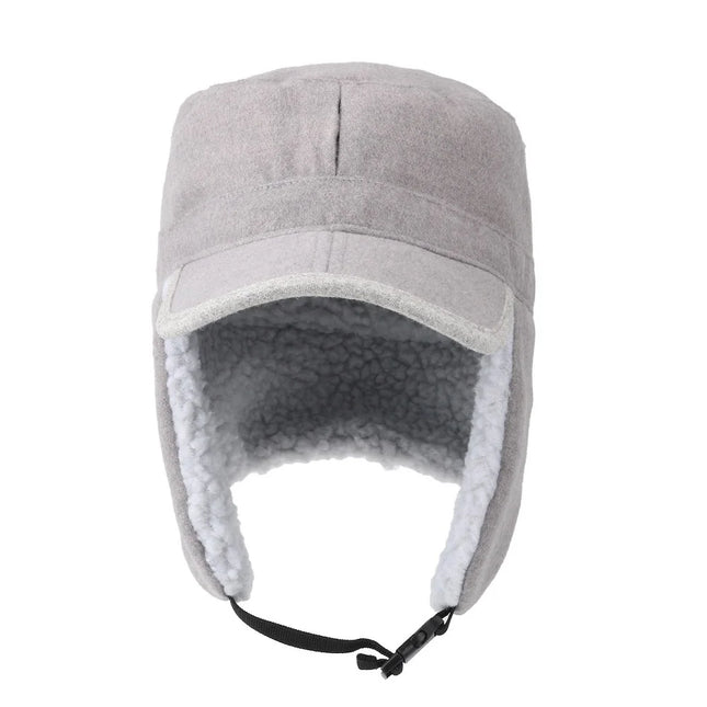 Sherpa-Vuorattu Korvaläpällinen Lakki / Miesten & Naisten - Vaaleanharmaa