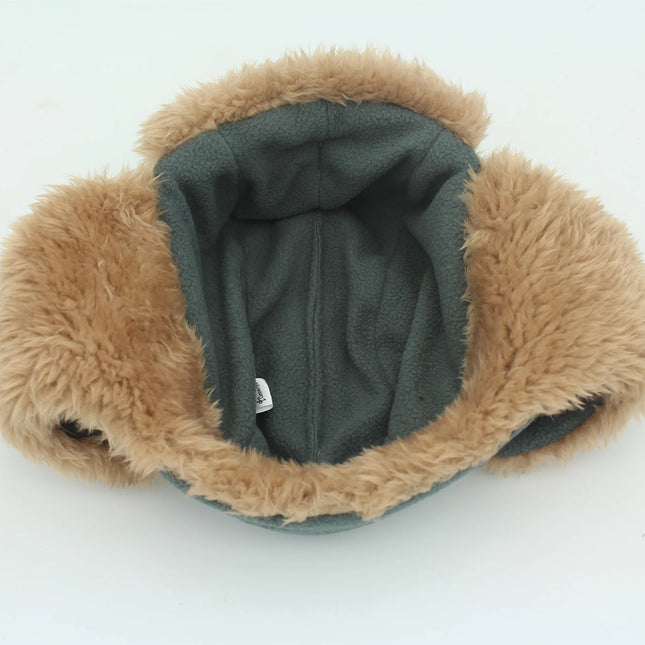 Sherpa-Vuorattu Pommittajapipo / Lasten - Sinivihreä
