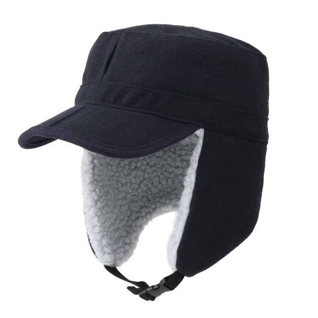 Sherpa-Vuorattu Korvaläpällinen Lakki / Miesten & Naisten - Tummansininen
