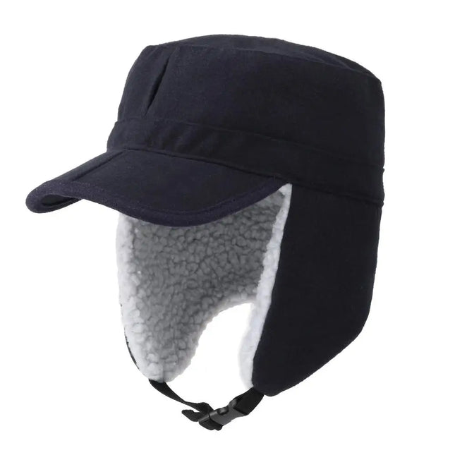 Sherpa-Vuorattu Korvaläpällinen Lakki / Miesten & Naisten - Tummansininen