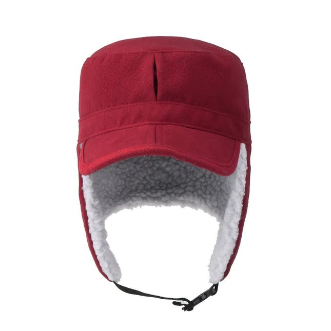 Sherpa-Vuorattu Korvaläpällinen Lakki / Miesten & Naisten - Punainen