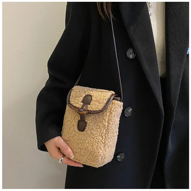 Sherpa-Minilaukku - Beige