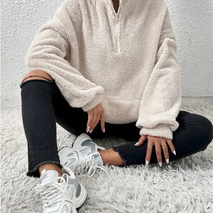 Sherpa-Pusero / Naisten - Beige
