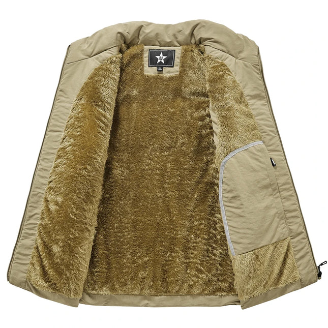 Sherpa-Vuorattu Liivi / Miesten - Beige