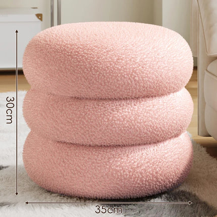 Sherpa-Pyöreä Jalkatuki / 3 Kokoa - Vaaleanpunainen