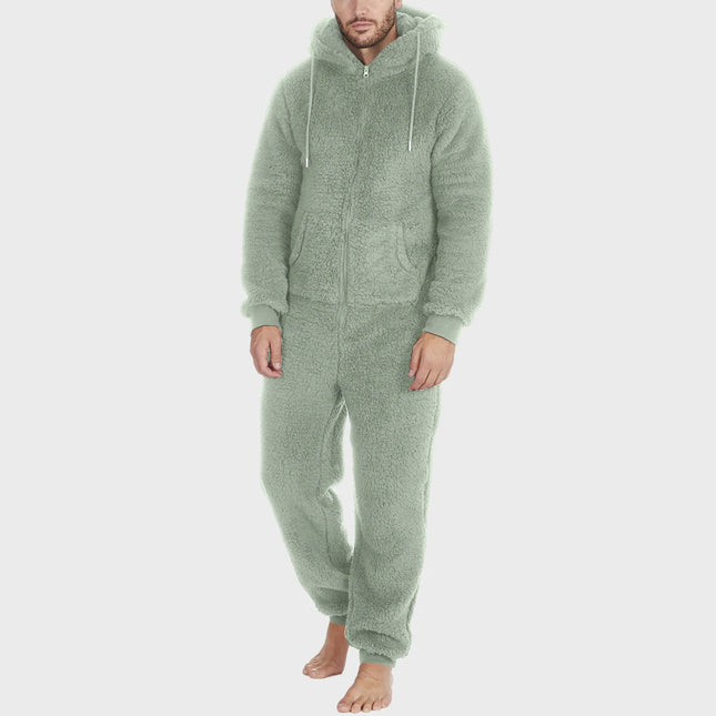 Sherpa-Pyjama / Miesten - Pastellinvihreä