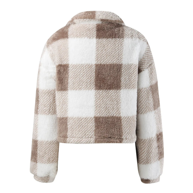 Sherpa-Fleecetakki / Naisten - Beige