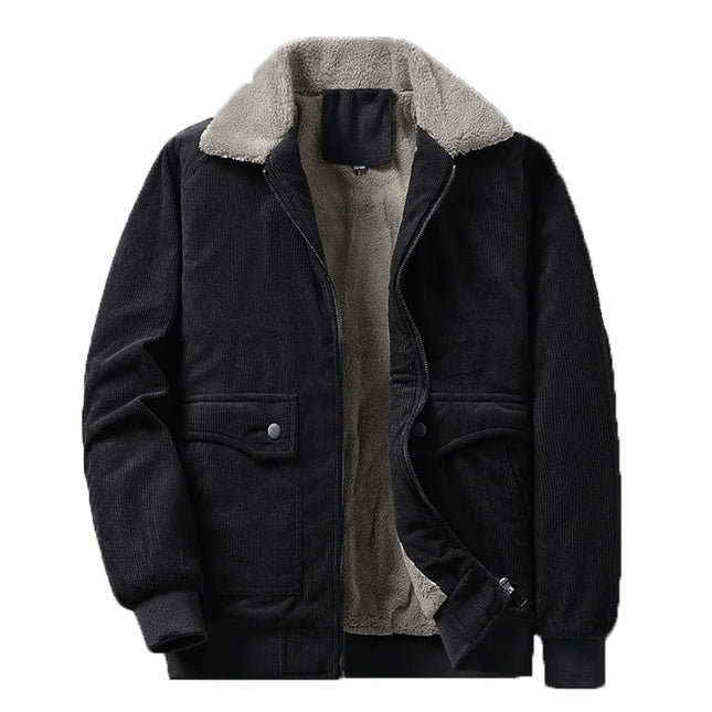 Sherpa-Vuorattu Takki / Miesten - Musta-44
