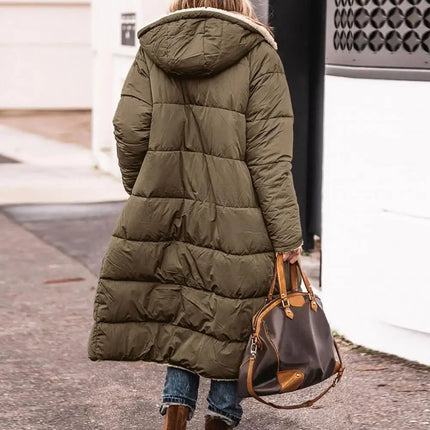 Sherpa-Vuorattu Takki / Naisten - Khaki