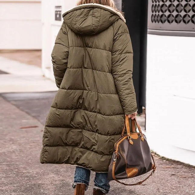 Sherpa-Vuorattu Takki / Naisten - Khaki