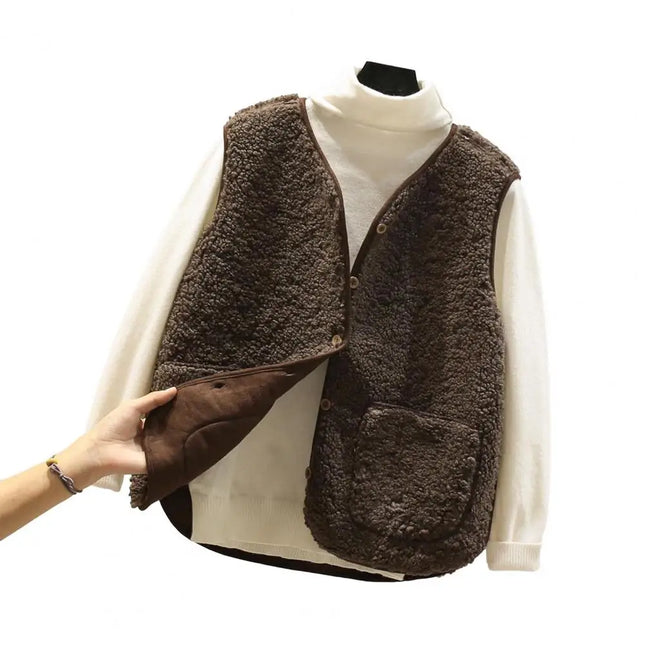 Sherpa-Hihaton Liivi / Naisten - Ruskea-676