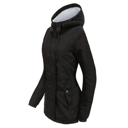 Sherpa-Parka / Naisten - Musta