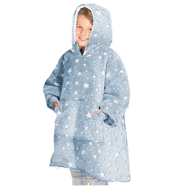 Sherpa-Tähtikuviollinen Vilttipusero / Lasten - Sininen (Yksi Koko)