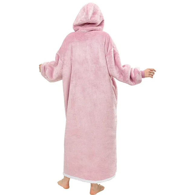 Sherpa-Pitkä Vilttipusero - Vaaleanpunainen (150 Cm)