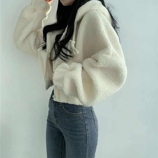 Sherpa Lined Hoodie Womens