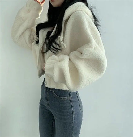 Sherpa Lined Hoodie Womens