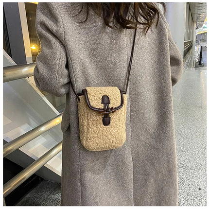 Sherpa-Minilaukku - Beige