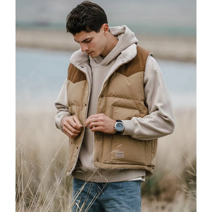 Sherpa-Hihaton Käännettävä Takki / Miesten - Beige