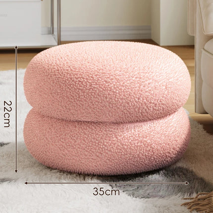 Sherpa-Pyöreä Jalkatuki / 3 Kokoa - Vaaleanpunainen