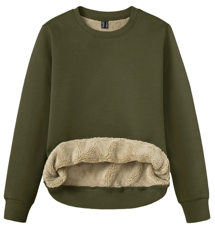 Sherpa-Pyöreäkauluscollegepaita / Naisten - Khaki
