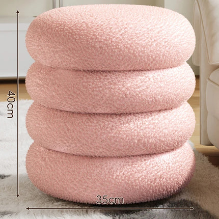 Sherpa-Pyöreä Jalkatuki / 3 Kokoa - Vaaleanpunainen