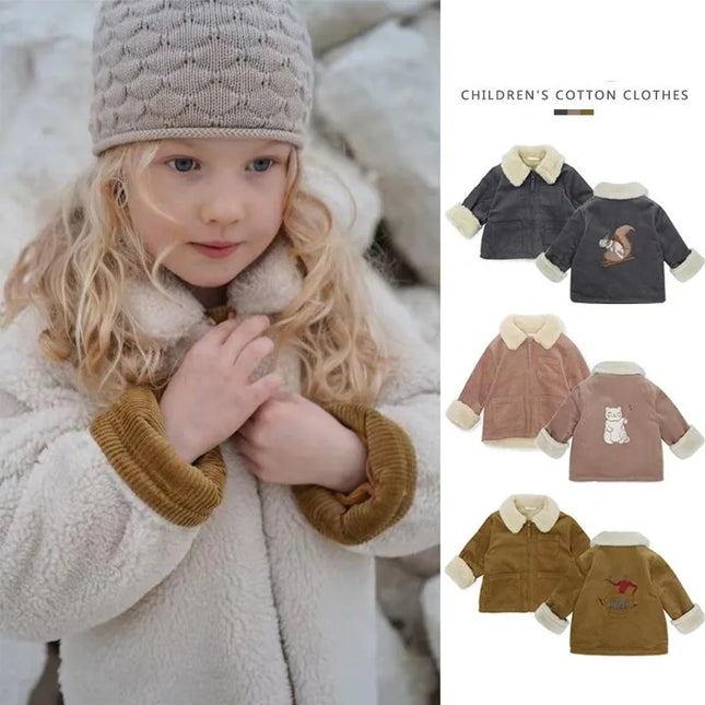 Sherpa-Käännettävä Takki / Lasten - Beige