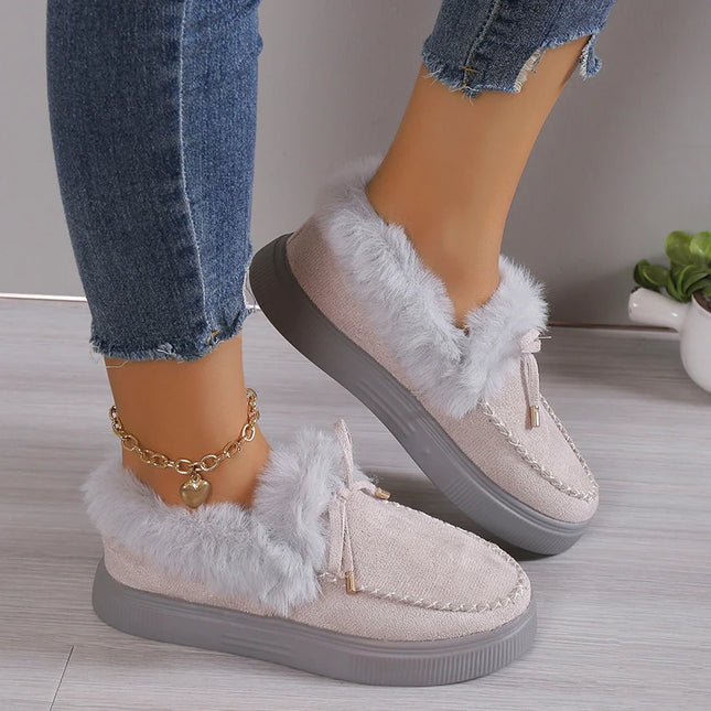 Sherpa-Vuoratut Loaferit / Naisten - Harmaa