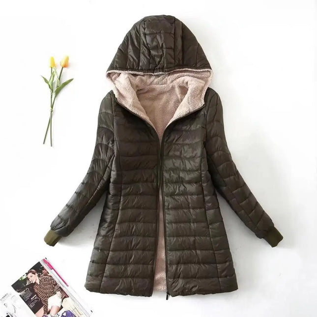 Sherpa-Huppukesvitoppis / Naisten - Khaki