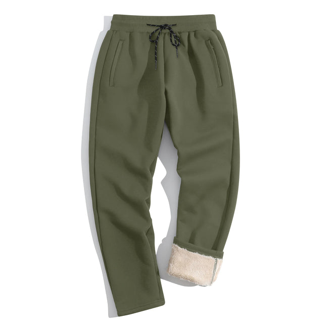 Sherpa-Vuoratut Verryttelyhousut / Miesten - Khaki-944