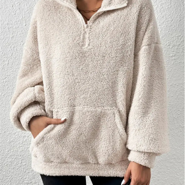 Sherpa-Pusero / Naisten - Beige