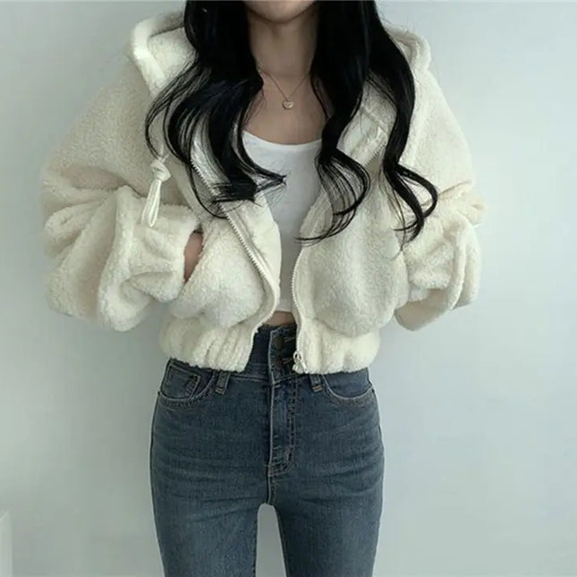 Sherpa Lined Hoodie Womens
