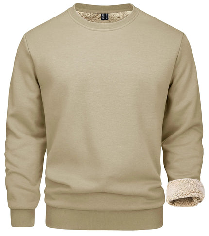 Sherpa-Pyöreäkauluscollegepaita / Miesten - Beige-1363