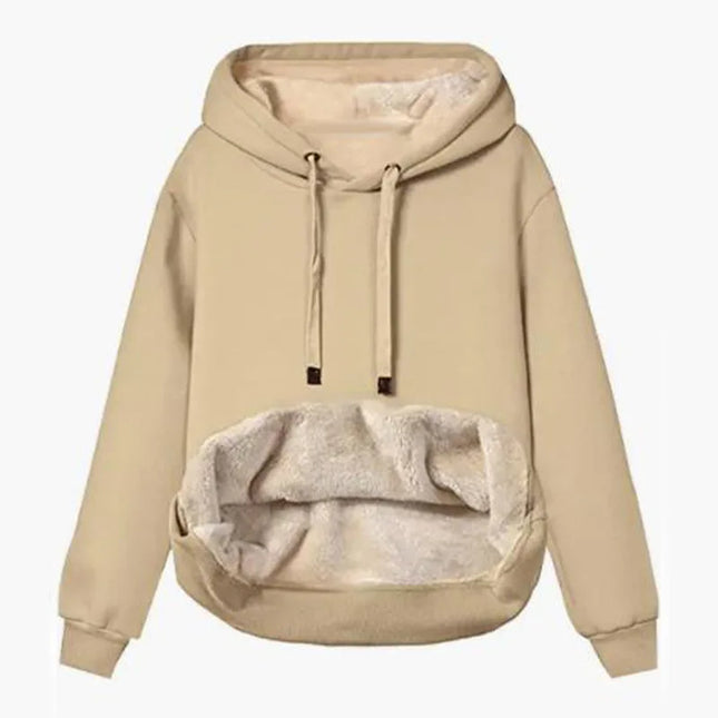 Sherpa Hoodie Beige