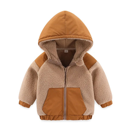 Sherpa-Huppitakki / Lasten (2-7 Vuotiaat) - Beige & Karamelli