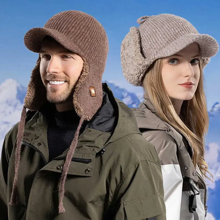 Sherpa-Vuorattu Pipo / Miesten & Naisten - Ruskea (55-60 Cm)