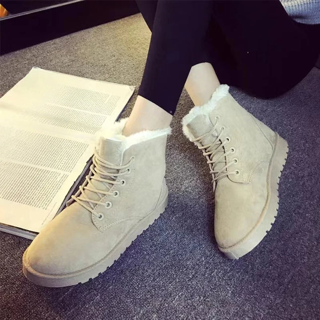 Sherpa-Vuoratut Nilkkurit / Naisten - Beige