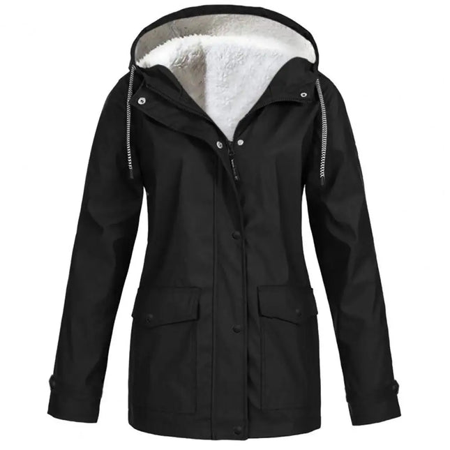 Sherpa-Vuorattu Parka / Naisten - Musta