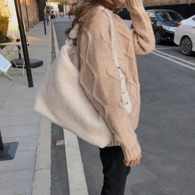 Sherpa-Laukku / Naisten - Beige-1256