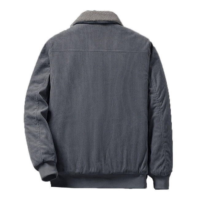 Sherpa-Vuorattu Takki / Miesten - Harmaa