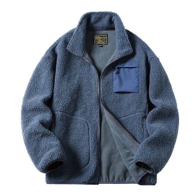 Sherpa-Taskullinen Fleecetakki / Miesten - Sininen