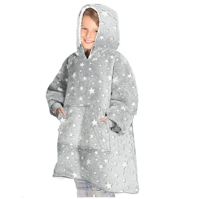 Sherpa-Tähtikuviollinen Vilttipusero / Lasten - Harmaa (Yksi Koko)