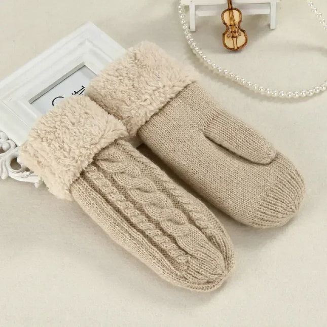 Sherpa-Vuoratut Villakinttaat / Naisten - Beige