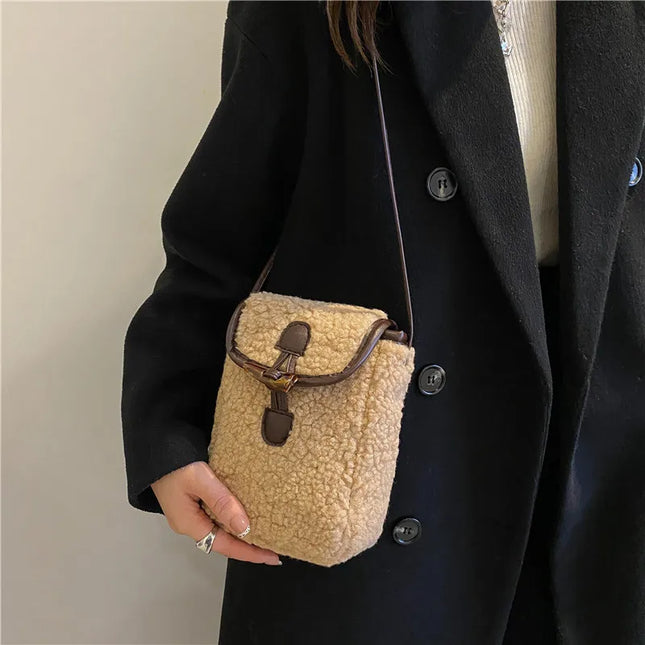 Sherpa-Minilaukku - Beige