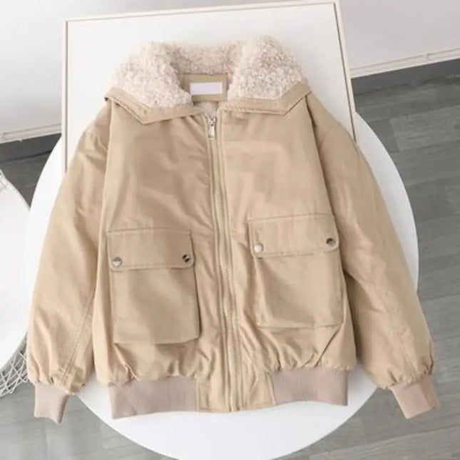 Sherpa-Toppatakki / Naisten - Beige