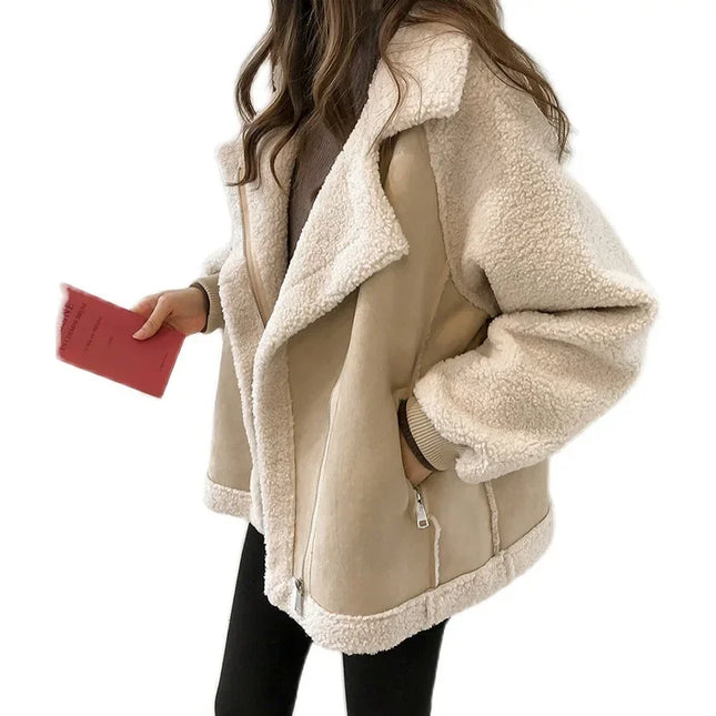 Sherpa-Pommaritakki / Naisten - Beige